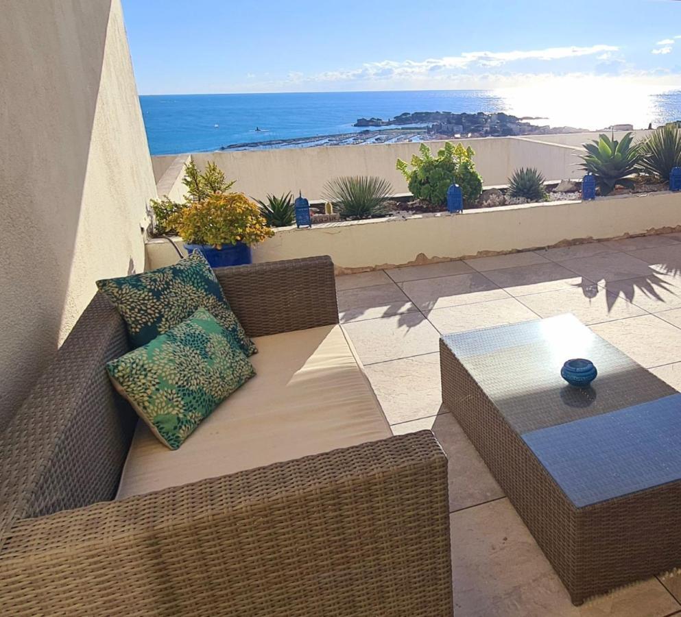 Vue Mer Panoramique - Grande Terrasse Et Piscine バンドール エクステリア 写真