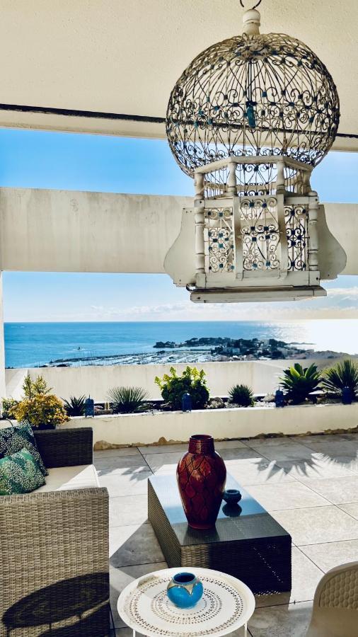 Vue Mer Panoramique - Grande Terrasse Et Piscine バンドール エクステリア 写真